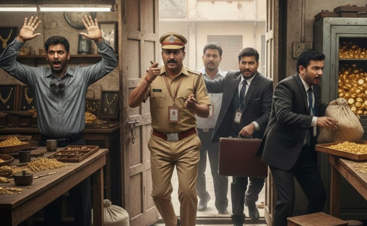 करोल बाग में 'स्पेशल 26' स्टाइल में 1 KG गोल्ड लूटा, पुलिस ने 1200 KM पीछा करके धर दबोचा गैंग