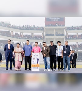 ICC Chairman Jay Shah Gifts Lionel Messi With India vs USA T20 World Cup 2026 Ticket On GOAT Tour