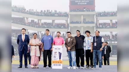 Jay Shah Gifts Messi With India vs USA T20 World Cup 2026 Ticket On GOAT Tour