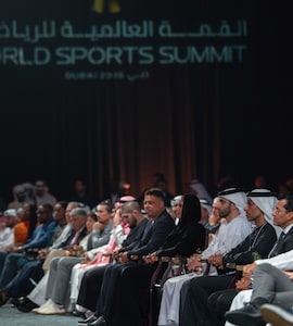 Hamdan Bin Mohammed Attends The Mohammed Bin Rashid Al Maktoum International Sports Award On Opening Day Of World Sports Summit