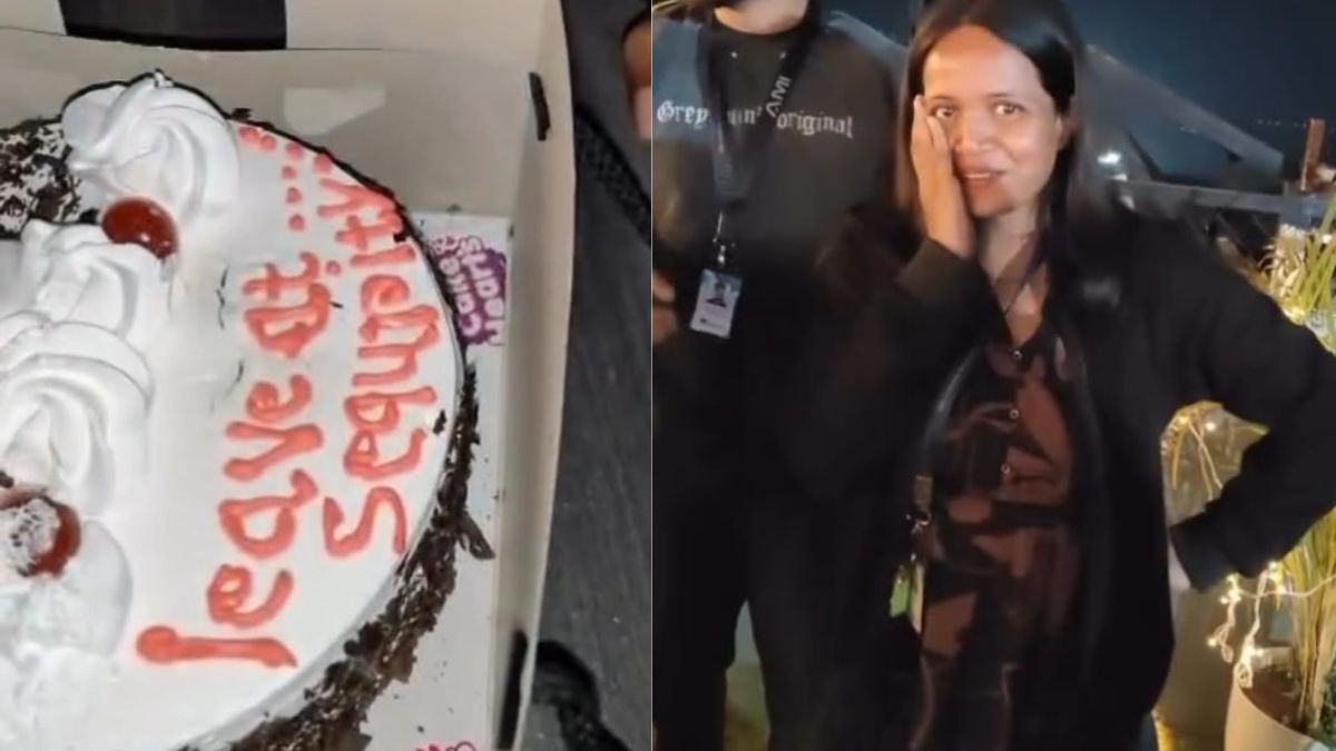 Viral Video: Woman's Birthday Cake From Zomato Arrives With "Leave At Security" Message