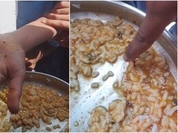 बच्&zwj;चे ने दाल-चावल की प्&zwj;लेट से निकाल कर दिखाए कीड़े ही कीड़े, कर्नाटक में मिड-डे मील को लेकर हंगामा