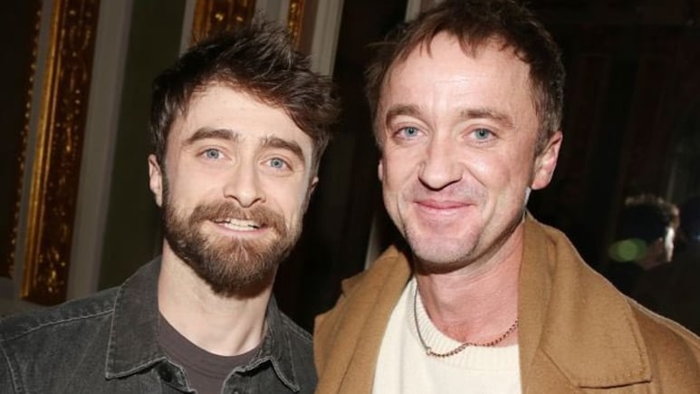 <i>Harry Potter</i> Reunion: First Picture Of Daniel Radcliffe And Tom Felton After 14 Years Goes Viral