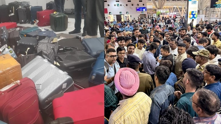 इंतहां हो गई इंतजार की... एयरपोर्ट पर जरा यात्रियों के सूटकेसों का पहाड़ देखिए