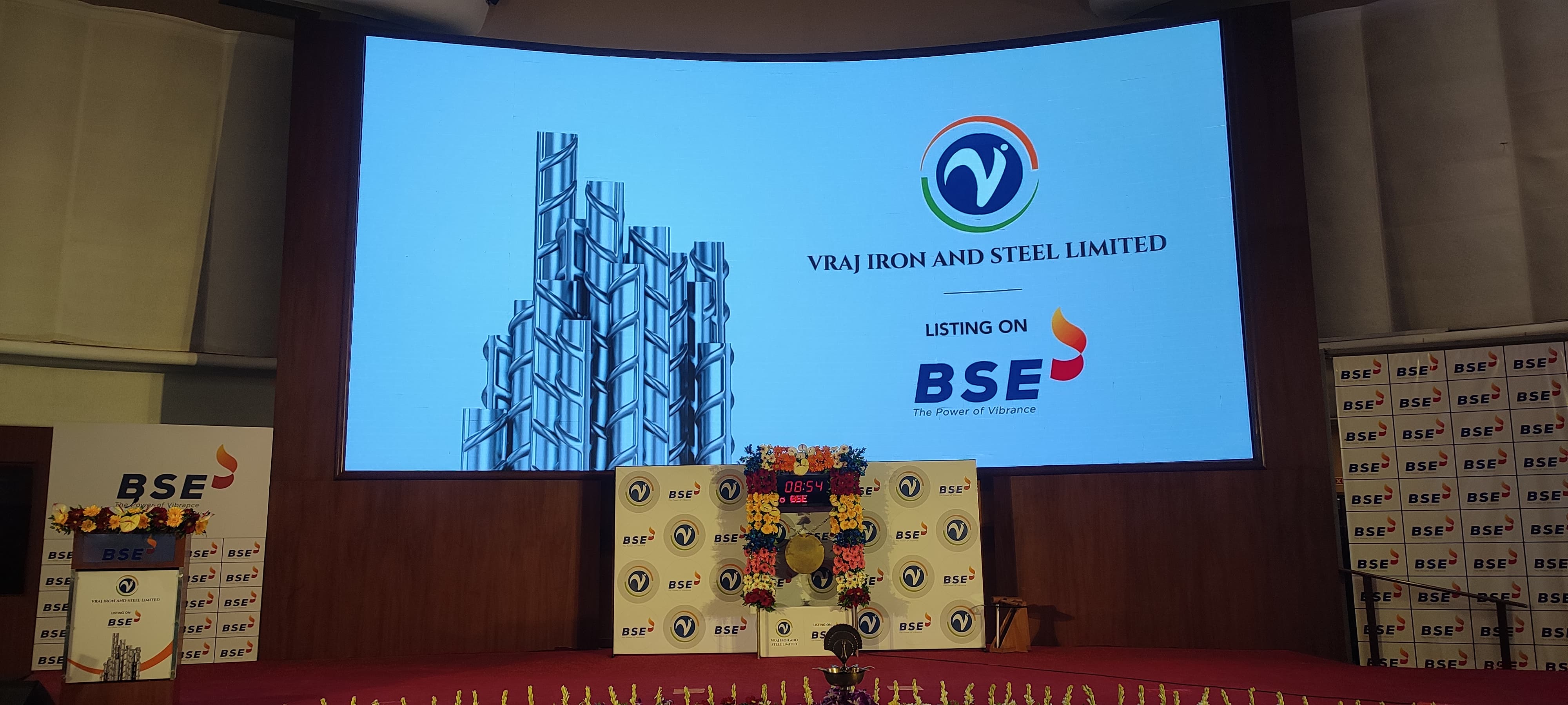 Vraj Iron & Steel Shares End At 21% Premium Over IPO Price