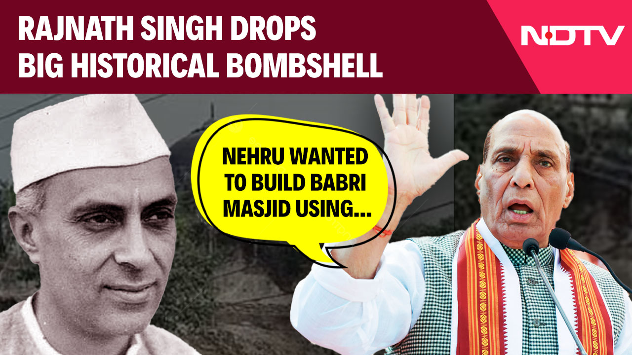 Babri Masjid | "Nehru Wanted To Build Babri Masjid Using Public Funds": Rajnath Singh