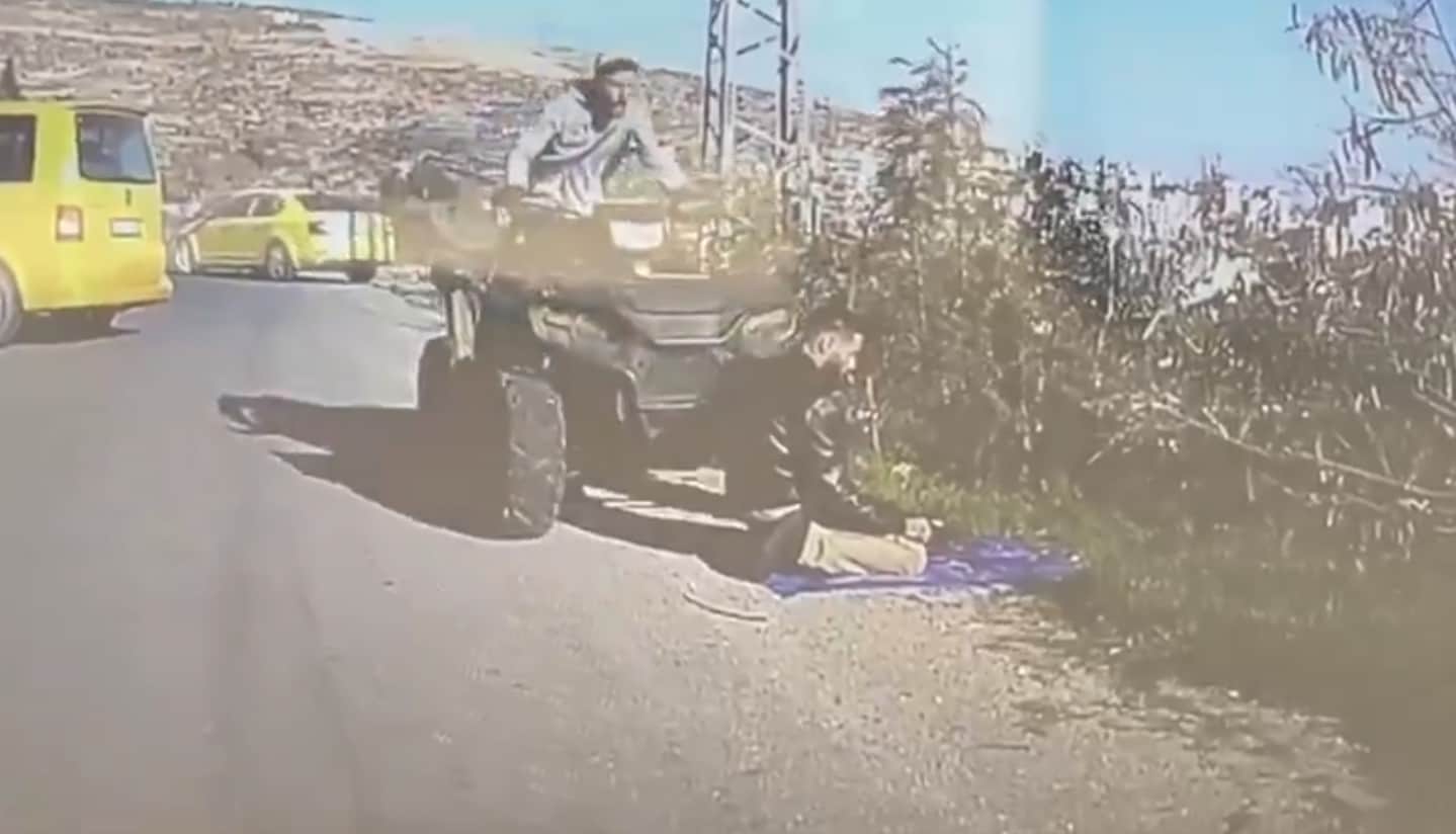 On Camera, Israeli Soldier Rams Vehicle Into Palestinian Man Offering Namaz