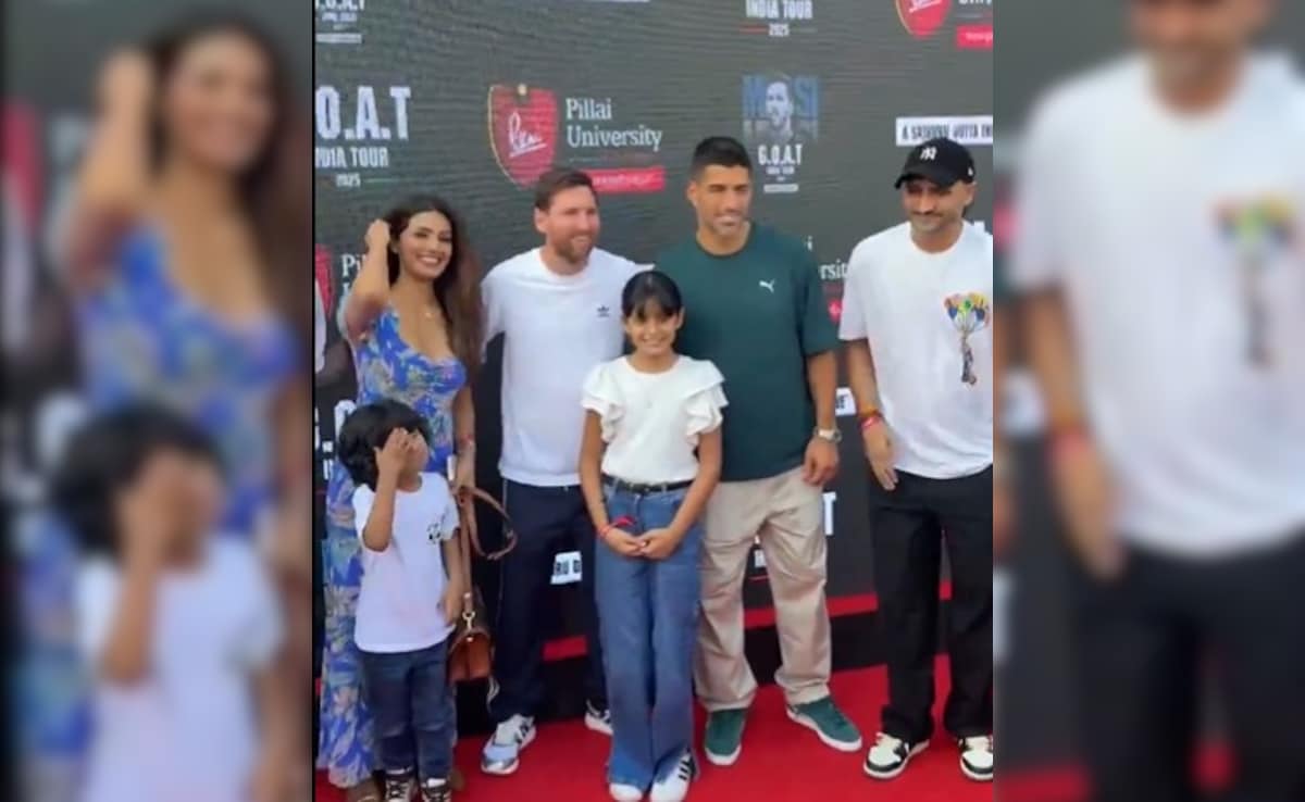 "One And Only GOAT": Harbhajan Singh Delighted After Meeting Lionel Messi In Mumbai