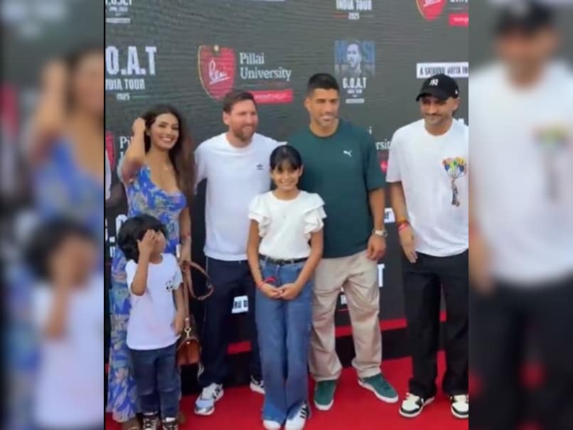 "One And Only GOAT": Harbhajan Singh Delighted After Meeting Lionel Messi In Mumbai