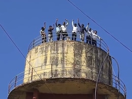 Watch: Frustrated Farmers Protest In 'Sholay'-Style Over Crop Damage Aid In Nashik