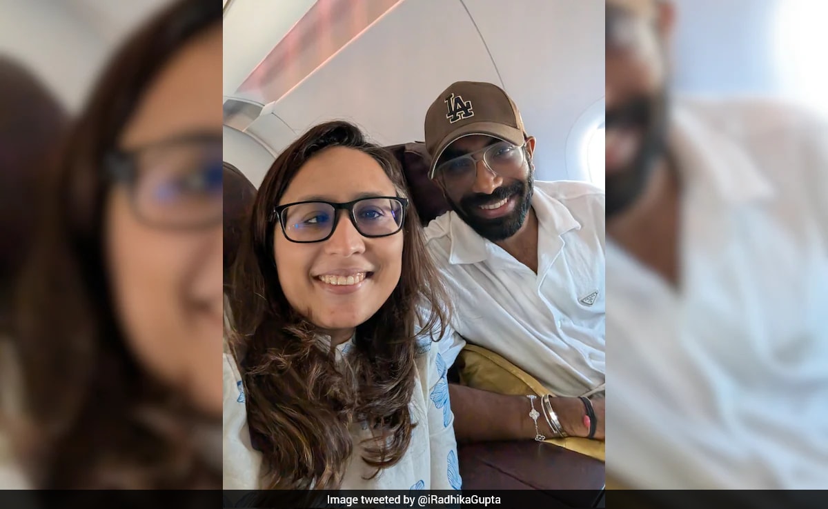 Radhika Gupta Clicks In-Flight Selfie With Jasprit Bumrah, Calls Him "The Best Company"