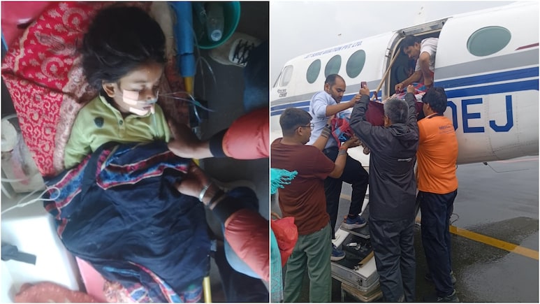 MP प्रधानमंत्री एयर एम्बुलेंस बनी जीवनरक्षक, लीवर फेल से जूझ रही 5 साल की बच्ची भोपाल एयरलिफ्ट