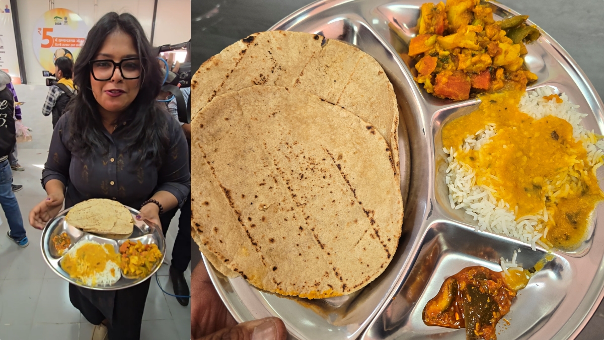 अटल कैंटीन की 5 रुपये वाली थाली में जानें क्या-क्या मिल रहा