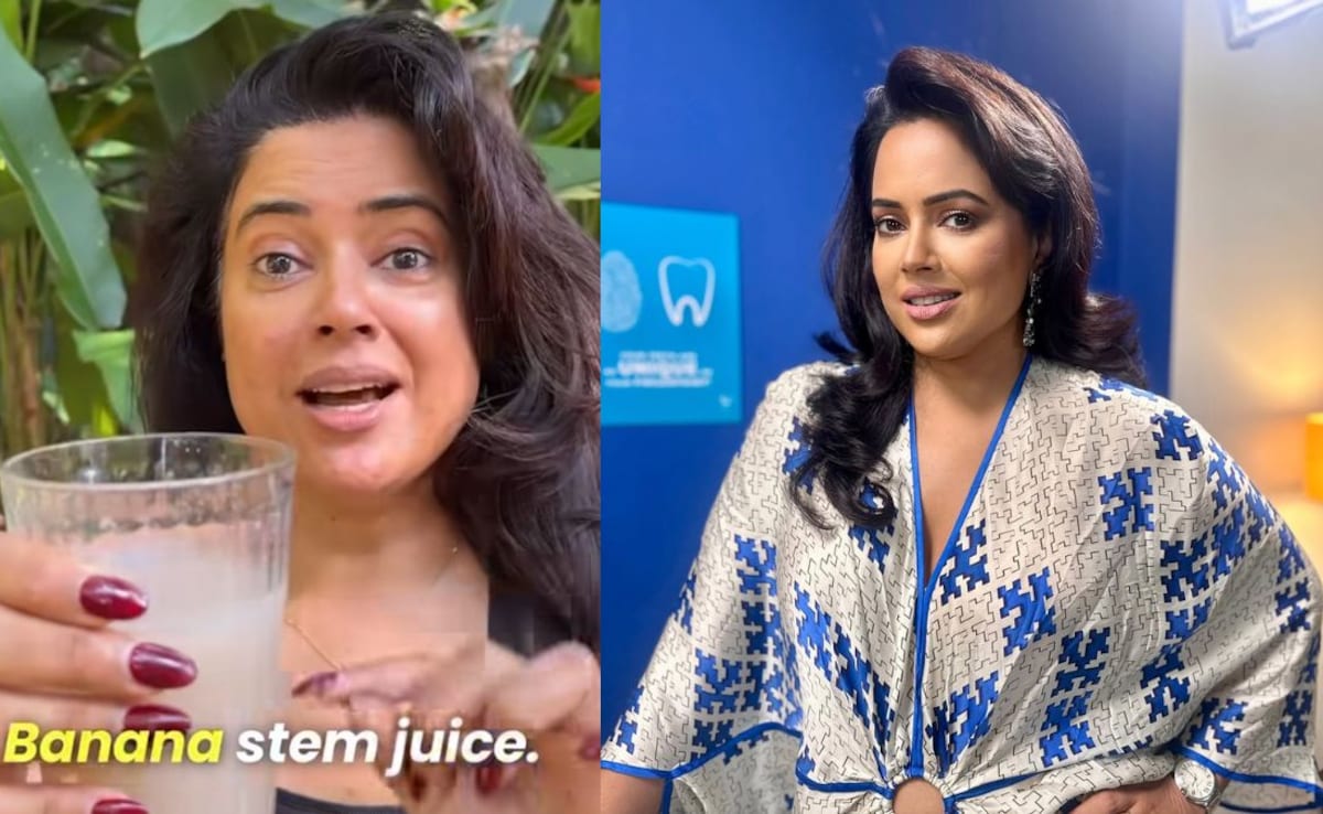 Sameera Reddy Drinks Banana Stem Juice For Gut Detox. What Is It?