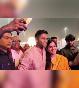 Suryakumar Yadav Visits Tirumala Sri Venkateswara Swamy Temple With His Wife Ahead Of New Zealand ODI Series