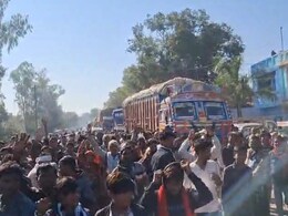 छतरपुर में किसानों का फूटा गुस्सा, NH-934 पर चक्का जाम, कई मील तक फंसे रहे वाहन