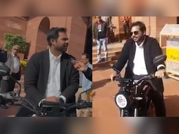 Delhi pollution: खुद डिजाइन की E-बाइक से पार्लियामेंट पहुंचे कांग्रेस सांसद, कहा- हम सभी को ग्रीन चॉइस करनी होगी