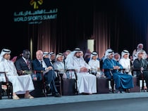 Hamdan Bin Mohammed Meets With FIFA President On The Sidelines Of The World Sports Summit In Dubai
