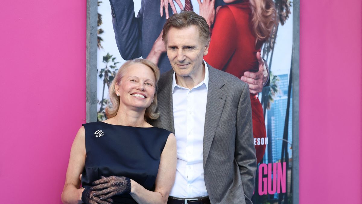 Pamela Anderson Breaks Silence On Liam Neeson Romance Being Called "A Publicity Stunt"