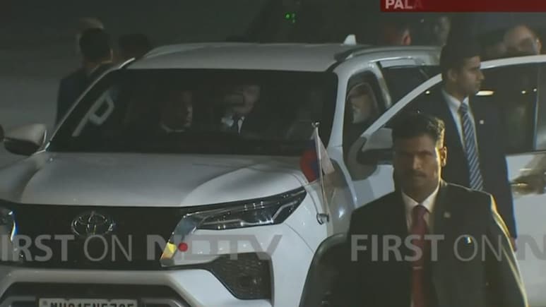 Not 'Fortress On Wheels', Putin Leaves Delhi Airport In PM Modi's Fortuner