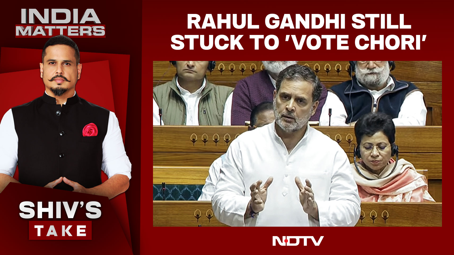 Rahul Gandhi Sticks To 'Vote Chori' Line as SIR Debate Heats Up In Parliament