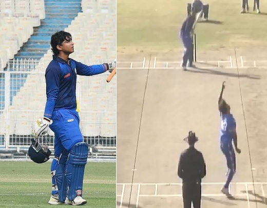 Vijay Hazare Trophy: पहली ही गेंद पर छक्का...310 के स्ट्राइक रेट से मेघालय के खिलाफ 14 साल के वैभव सूर्यवंशी का आया तूफान