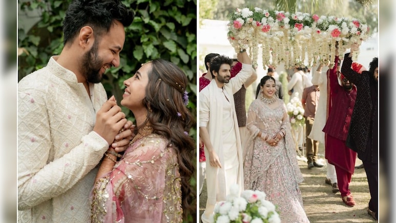 कार्तिक आर्यन की बहन कृतिका की हुई शादी, ब्राइडल एंट्री में भाई के गाने पर डांस करते हुए की एंट्री