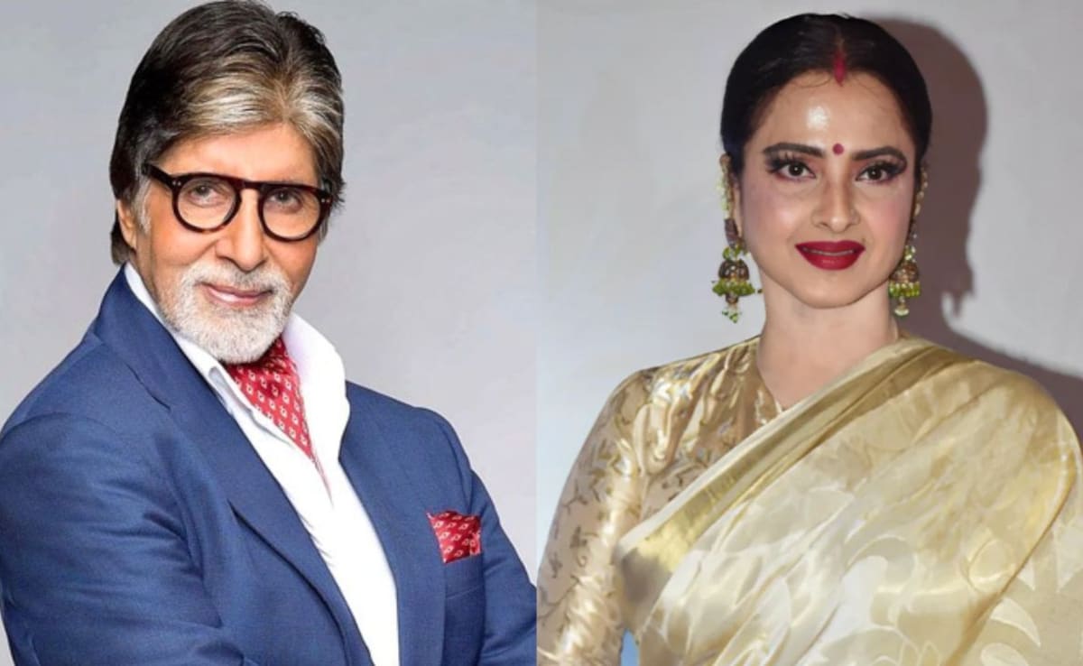 Video: अमिताभ बच्चन के नाती की तस्वीर पर प्यार लुटाती दिखीं रेखा, पहले चेहरे पर लगाया हाथ फिर दी फ्लाइंग किस