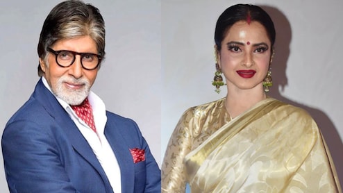 Video: अमिताभ बच्चन के नाती की तस्वीर पर प्यार लुटाती दिखीं रेखा, पहले चेहरे पर लगाया हाथ फिर दी फ्लाइंग किस