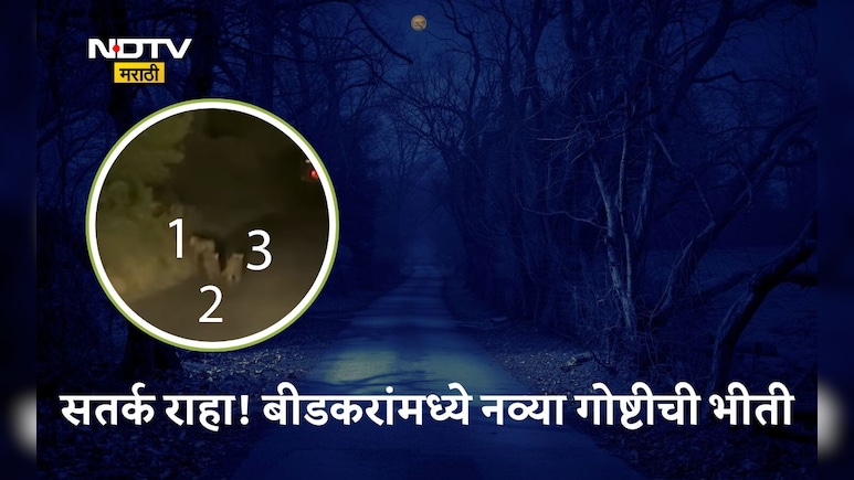 Viral Video: बीडकर दहशतीत, स्थानिकांना रात्री घराबाहेर न पडण्याचं आवाहन; धडकी भरवणारा VIDEO आला समोर