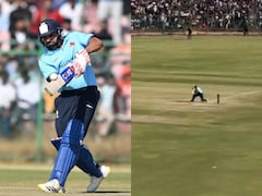 Rohits Effortless Sweep Sees Ball Land Outside The Stadium. Video Viral