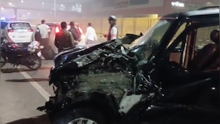 मथुरा हाईवे पर ब्लैक स्कॉर्पियो का आतंक, कई वाहनों को मारी टक्कर,  थार और मर्सिडीज के भी उड़ाए परखच्चे