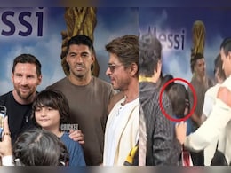 चेहरे पर चमक, मेस्सी से मिलते ही चहक उठे शाहरुख खान के बेटे अबराम, किंग खान का रिएक्शन वायरल