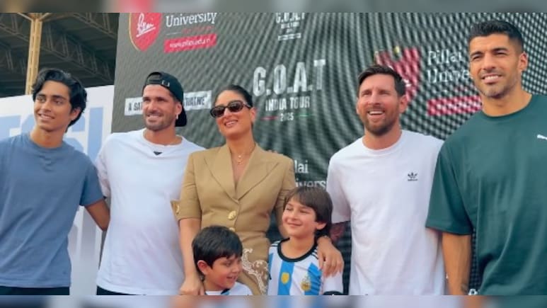 Messi Sums Up India Tour In 1-Minute Video With Kareena Kapoor And Taimur-Jeh In It