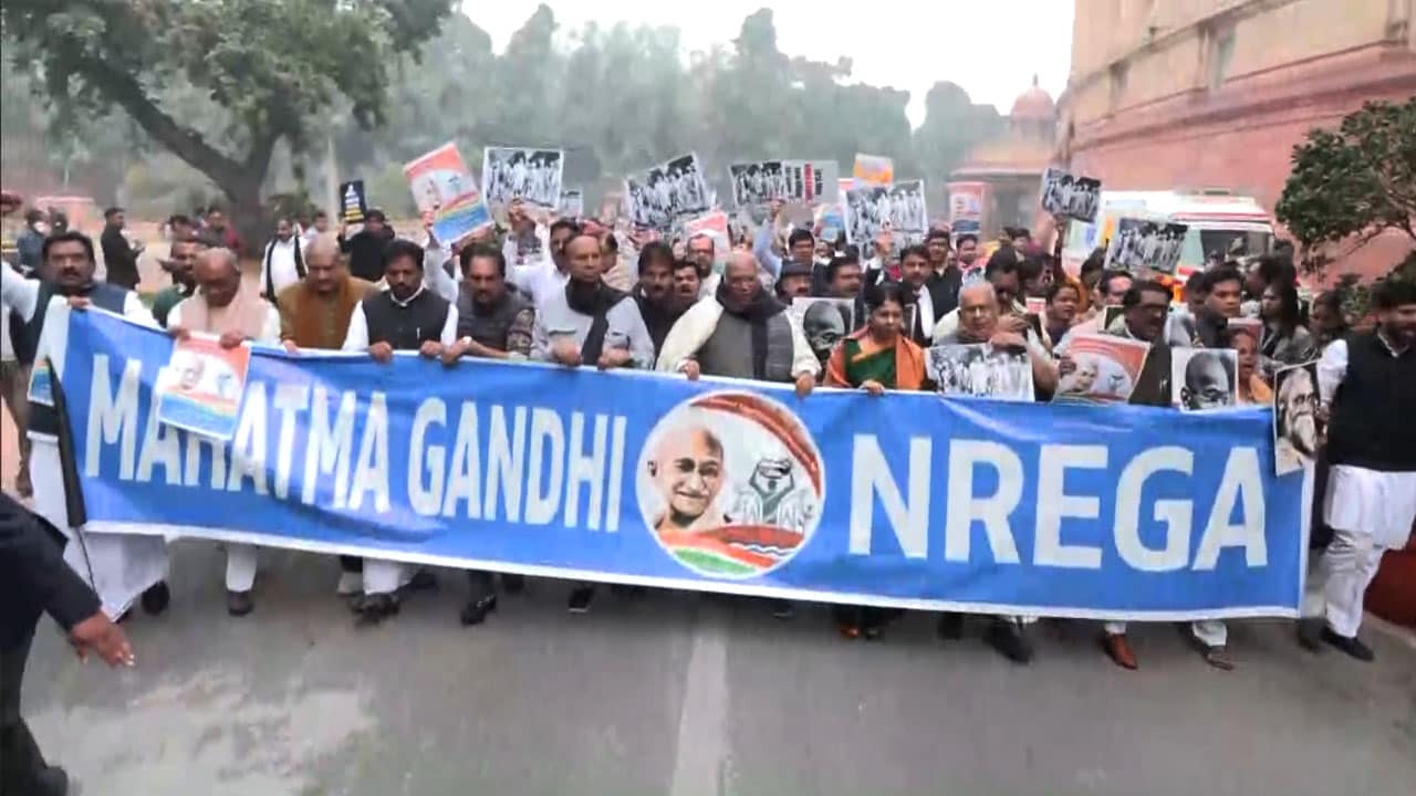 Opposition Demands G Ram G Bill Rollback, Protests Amid MGNREGA Rename Row