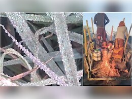 Betul weather: 7 डिग्री पहुंचा तापमान, पौधों पर बर्फ जमी, बैलगाड़ी पर आग जलाकर चलते नजर आए मजदूर