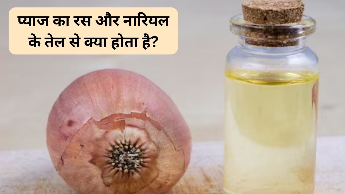 नारियल तेल को प्याज के रस के साथ मिलकर सिर में लगाने से क्या होगा? जानिए बालों की ग्रोथ पर इसका क्या असर होता है