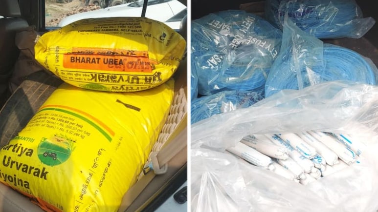 नए साल से पहले राजस्थान में विस्फोटक सामग्री का जखीरा, कार से मिला 150 किलो अमोनियम नाइट्रेट