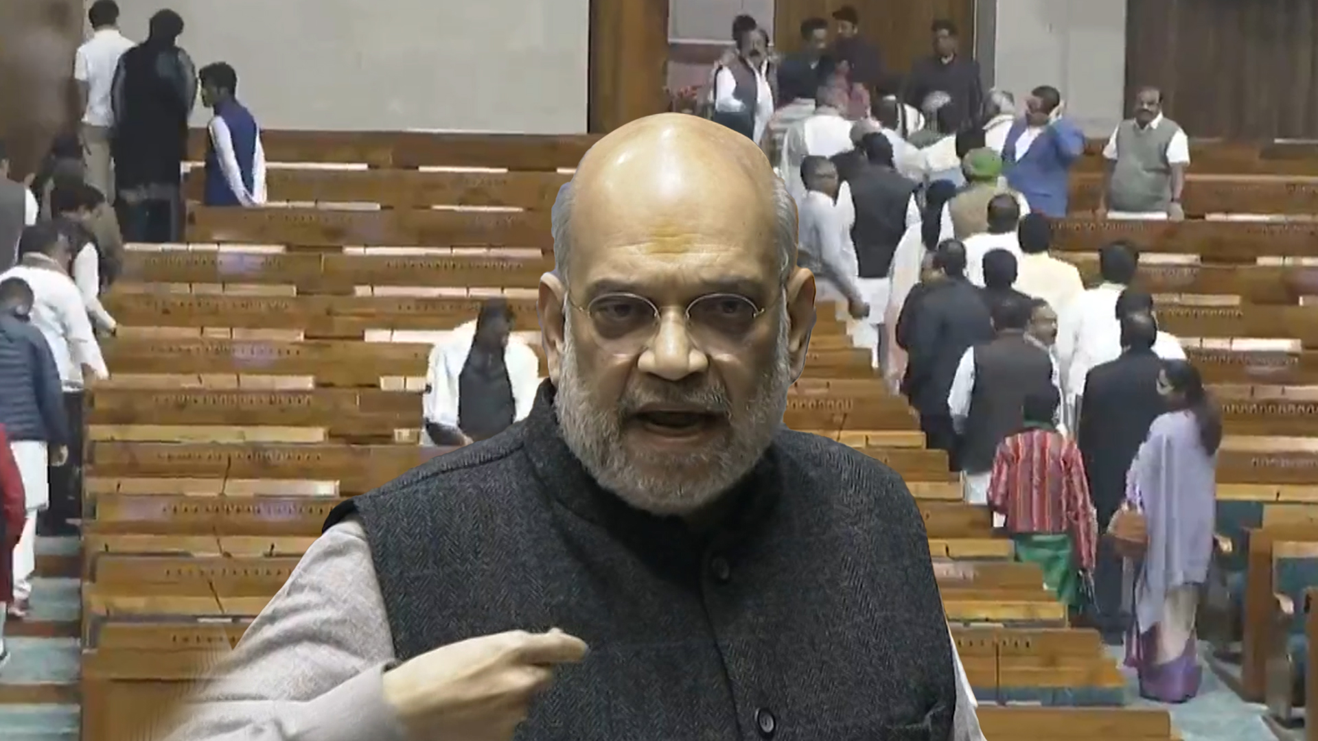 Opposition Walks Out During Amit Shah's Speech On Electoral Reform