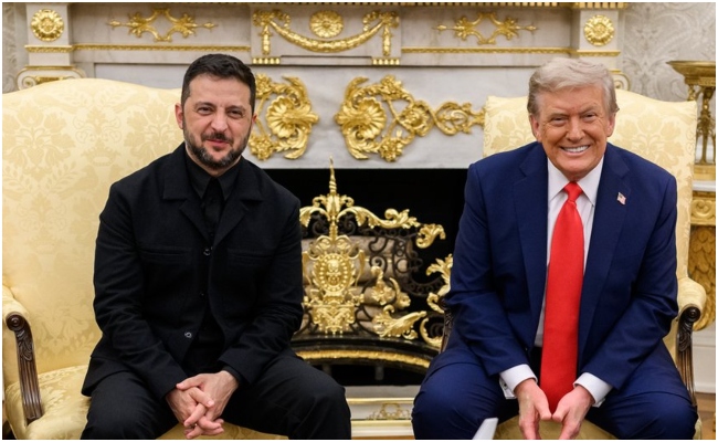 Trump-Zelensky Meeting: जेलेंस्की नहीं, मैं हूं बॉस... ट्रंप ने फिर उड़ाया जेलेंस्की का मजाक, यूक्रेन के पीस प्लान को बताया जीरो