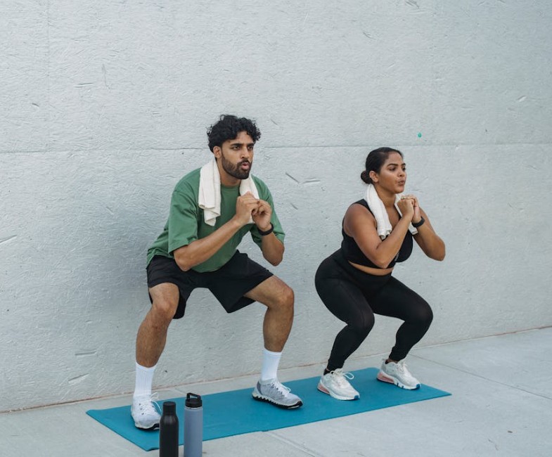 Squats can help you strengthen leg muscles