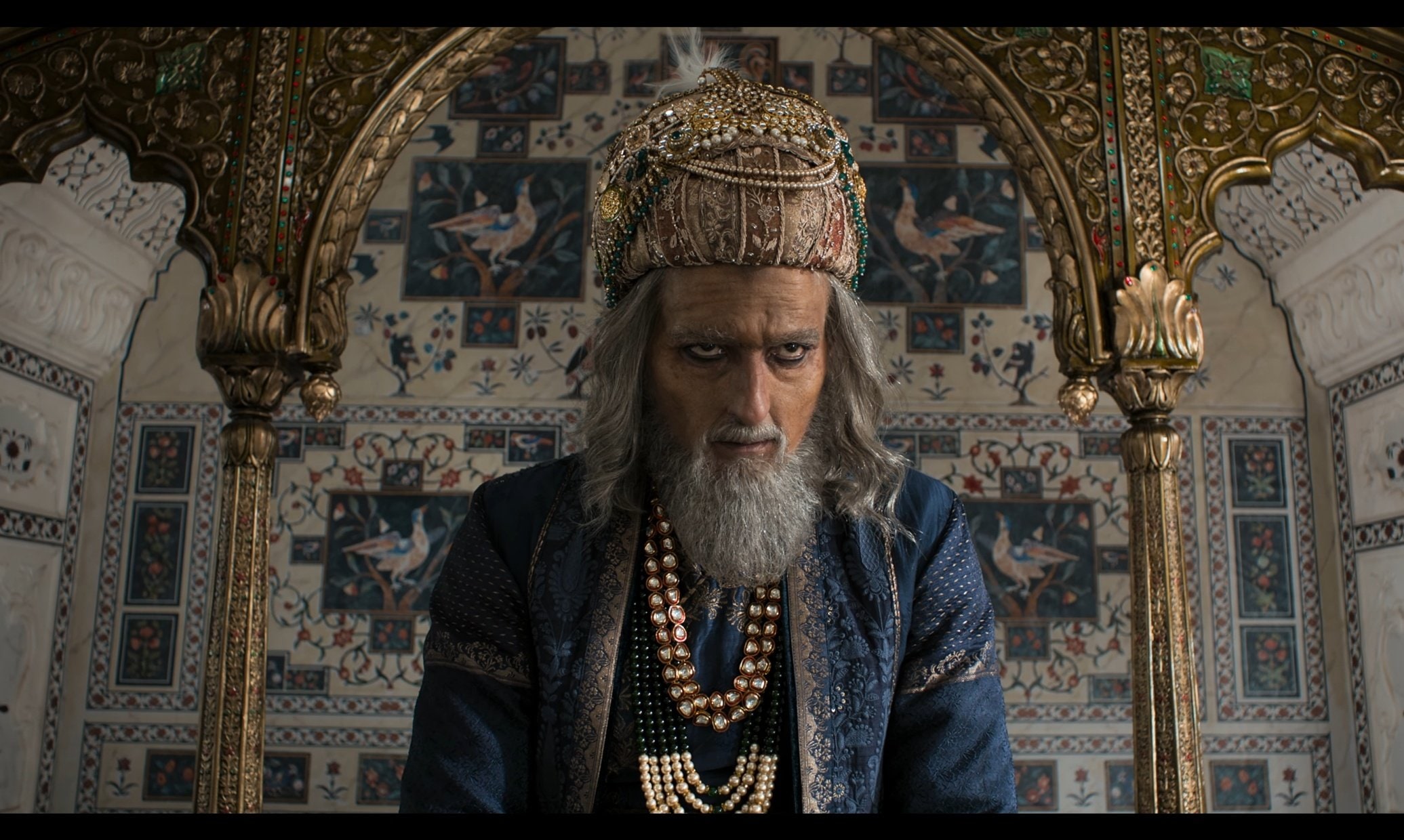 Akshaye Khanna as Aurangzeb in Chhaava.