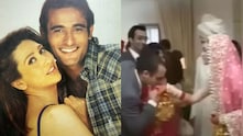 When Akshaye Kissed Rumoured Love Interest Karisma&#039;s Hand At Her Wedding