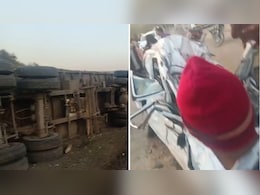 उदयपुर में बड़ा सड़क हादसा: आपस में टकराए 6 वाहन, 4 लोगों की मौत; चकनाचूर हो गई कार