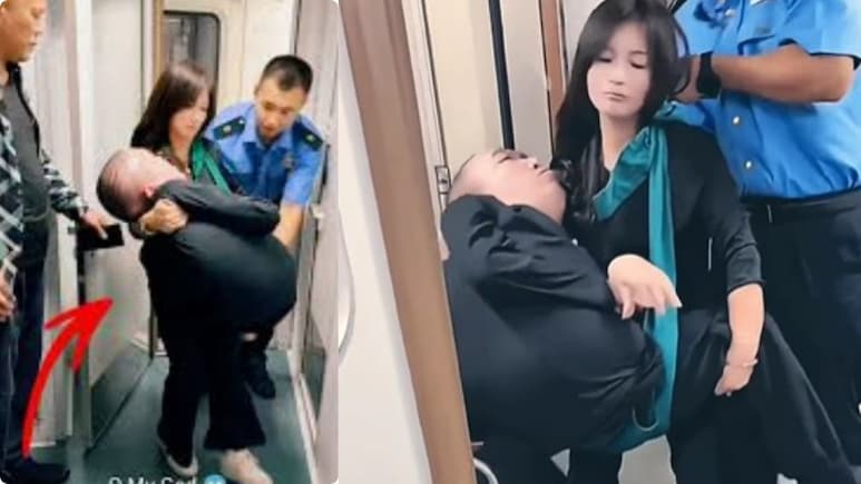 दिव्यांग पति की ऐसी सेवा, चीनी महिला ने गोद में लेकर ट्रेन की सीट पर बैठाया, आंखें भर आएंगी