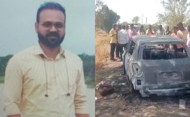 Maharashtra Man Burnt Alive Inside His Car, Body Was Found Stuffed In Sack
