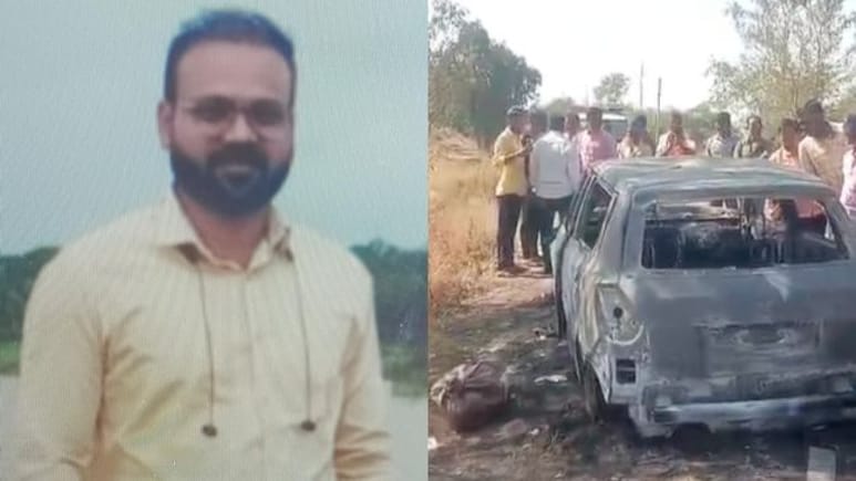 Maharashtra Man Burnt Alive Inside His Car, Body Was Found Stuffed In Sack