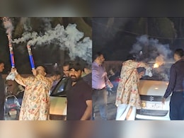 Gujarat Man Blocks Road To Burst Firecrackers, Says "I Am A Celebrity"