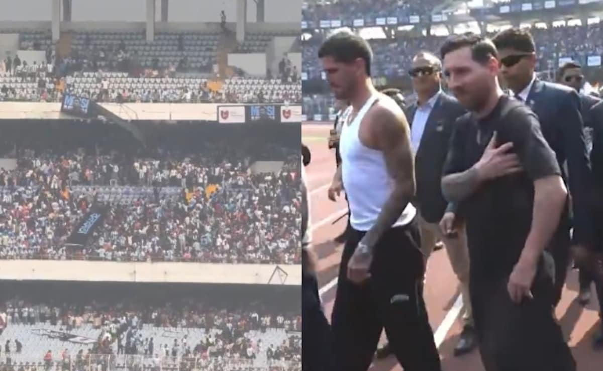 "Absolute Disgrace": Lionel Messis Blink And Miss Kolkata Event Angers Fans, Bottles Thrown