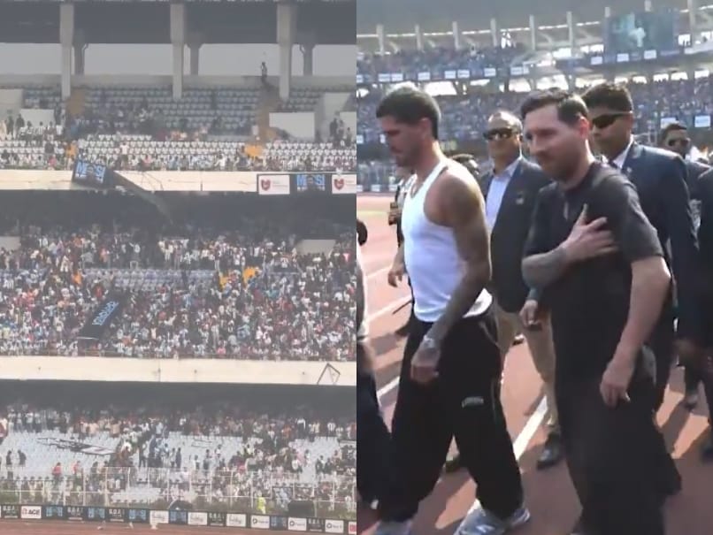 "Absolute Disgrace": Lionel Messi's Blink And Miss Kolkata Event Angers Fans, Bottles Thrown